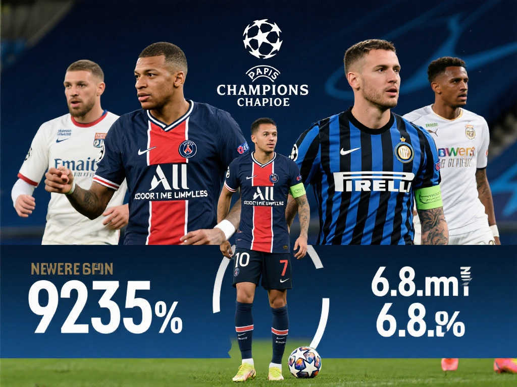 欧冠决赛身价对决:巴黎9.235亿欧元碾压国米6.638亿欧元 欧冠决赛身价对决:巴黎9.235亿欧元碾压国米6.638亿欧元